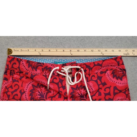 Bonobos Men's Swim Trunks Size 29 7 Inseam Lined Red Floral Tropical Hawaiian - Picture 2 of 14